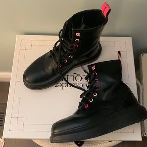 Alexander McQueen combat boots